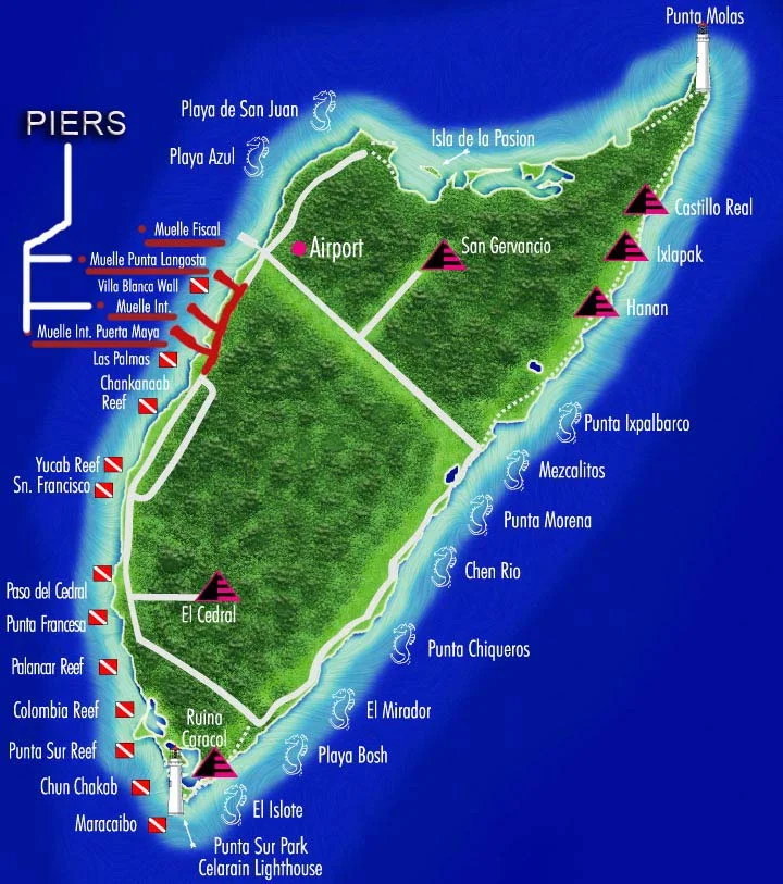 ¿Cozumel es parte de la Riviera Maya? 2 Imagen para aclarar si Cozumel el parte de la Riviera Maya