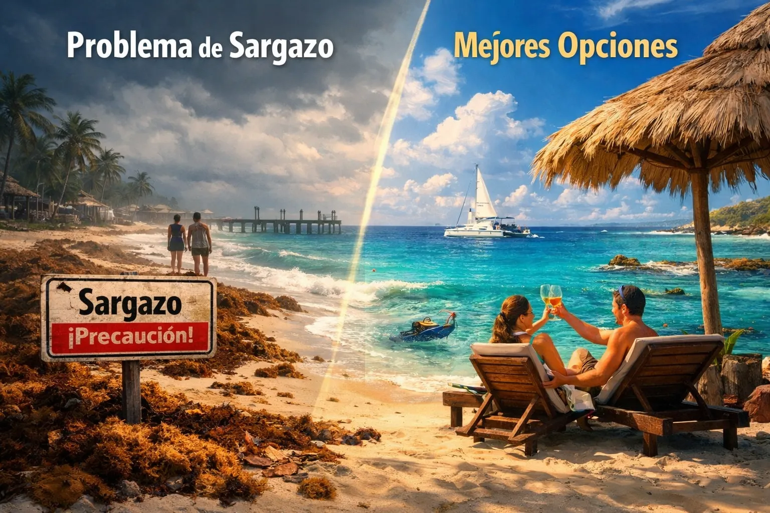 Imagen para ilustrar Qué playa no tiene Sargazo en Playa del Carmen