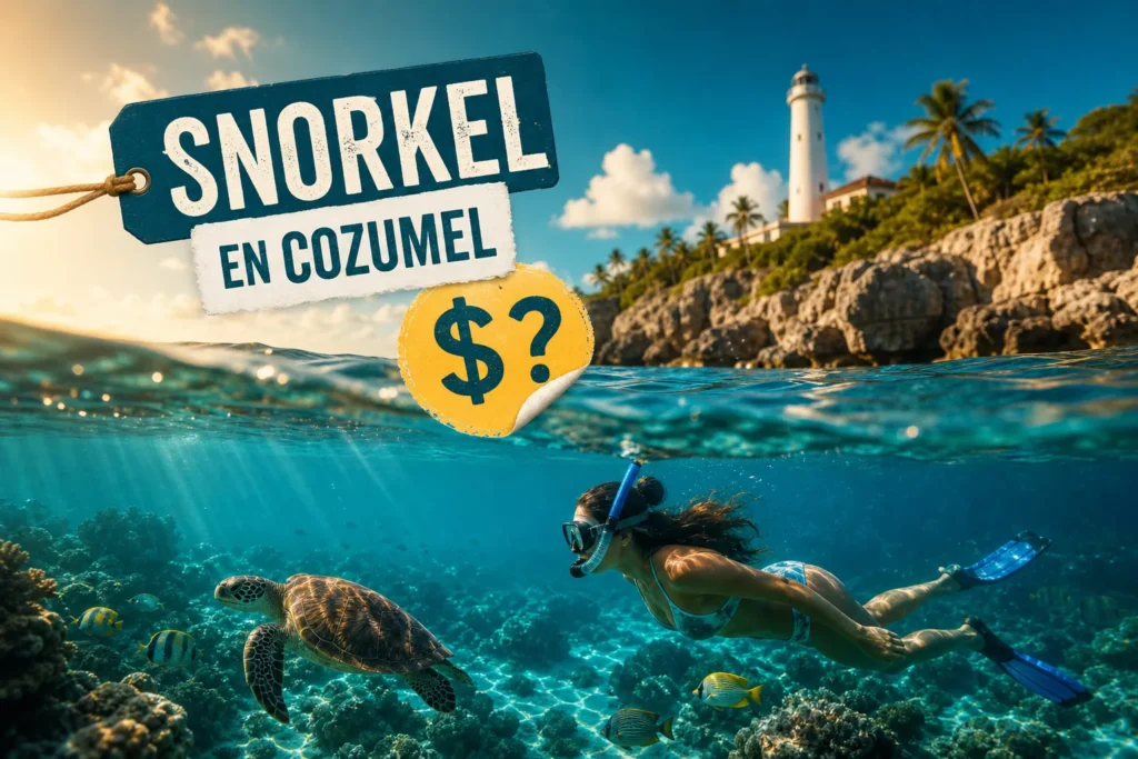 Imagen para ilustrar cuánto cuesta hacer snorkel en Cozumel