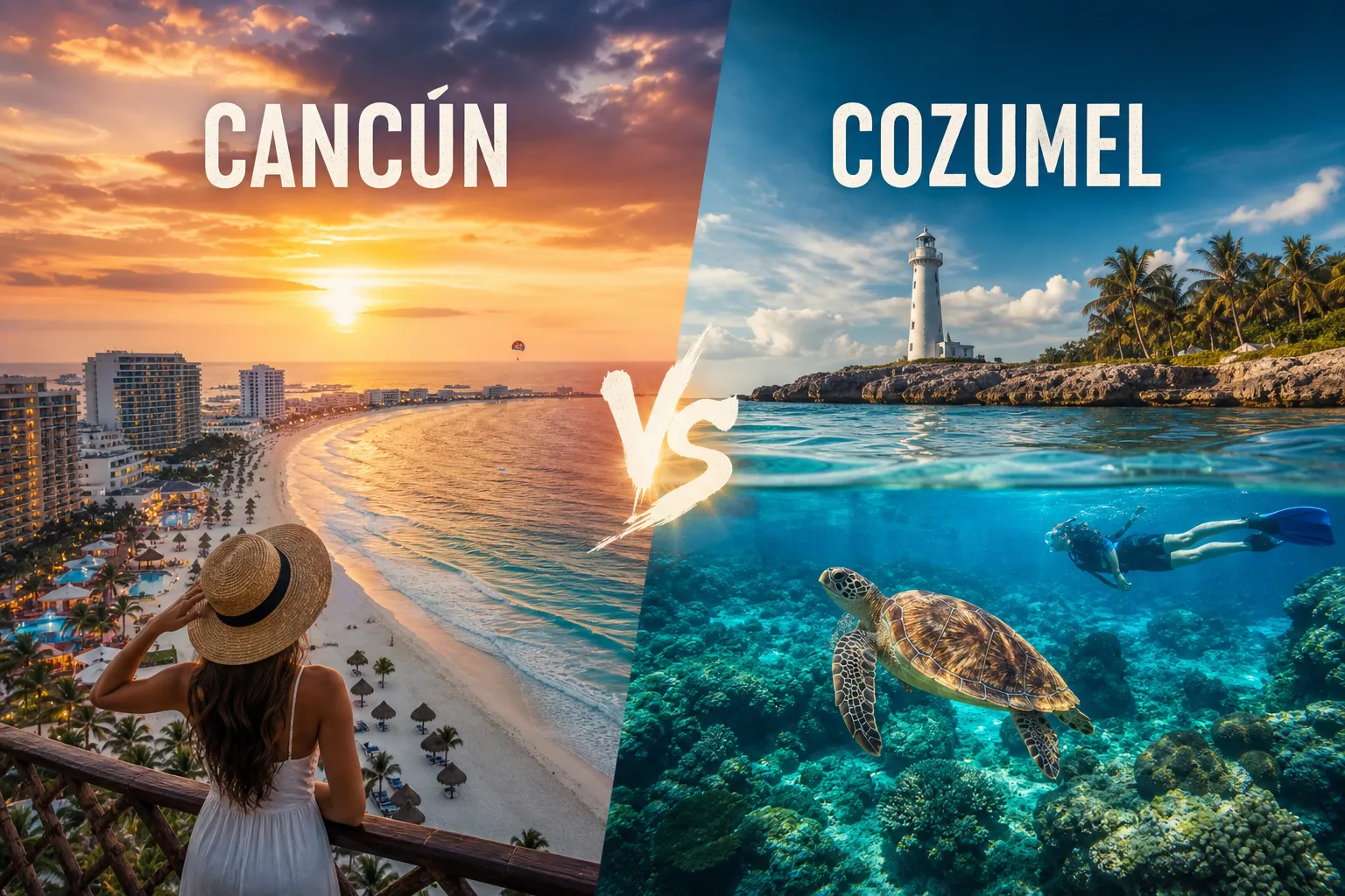 Cancún vs Cozumel: ¿Cuál visitar en tu viaje a México?